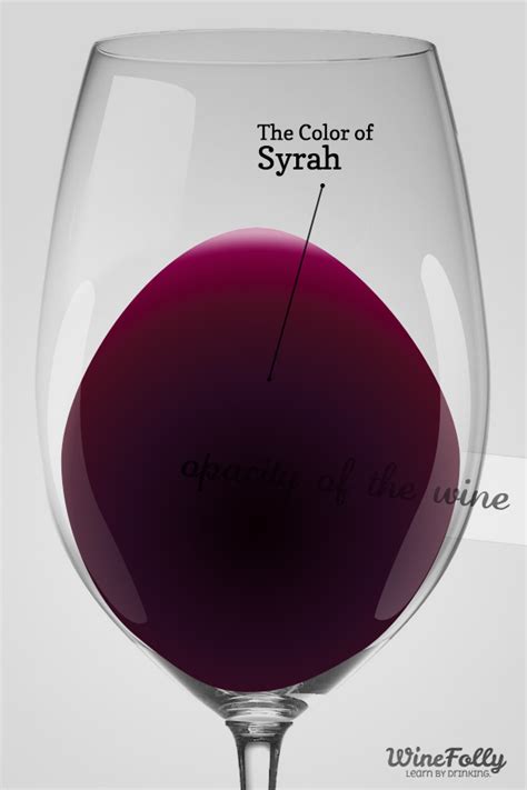 shiraz wine color